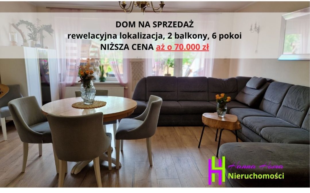 Komfortowy, rodzinny DOM na sprzedaż – NOWA NIŻSZA CENA