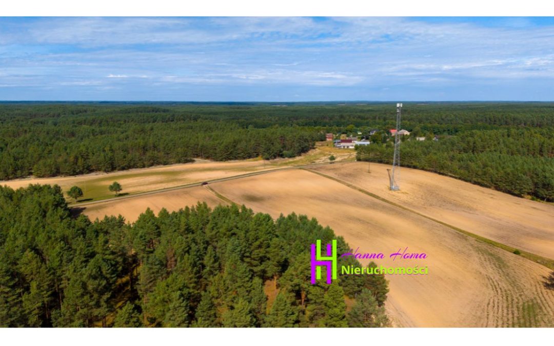 Działka rolno-leśna – 14,22 ha – Nierostowo, gmina Konarzyny, powiat chojnicki